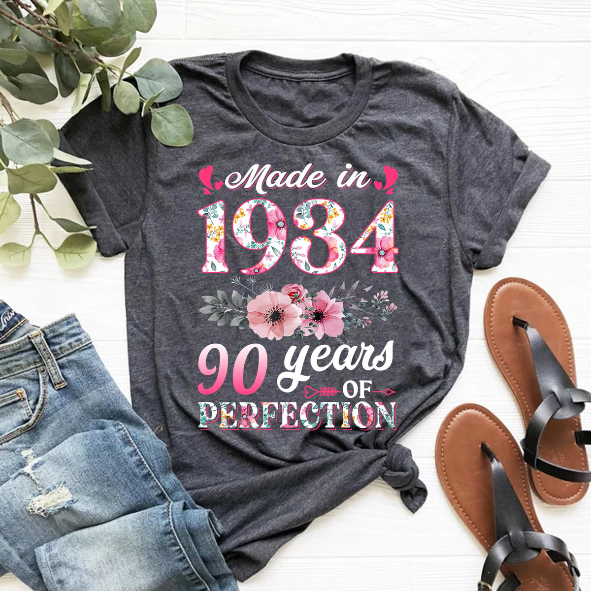 Made In 1934 90 Years Of Perfection 90th Birthday Shirt Gift For Family Friends 1716604411919.jpg