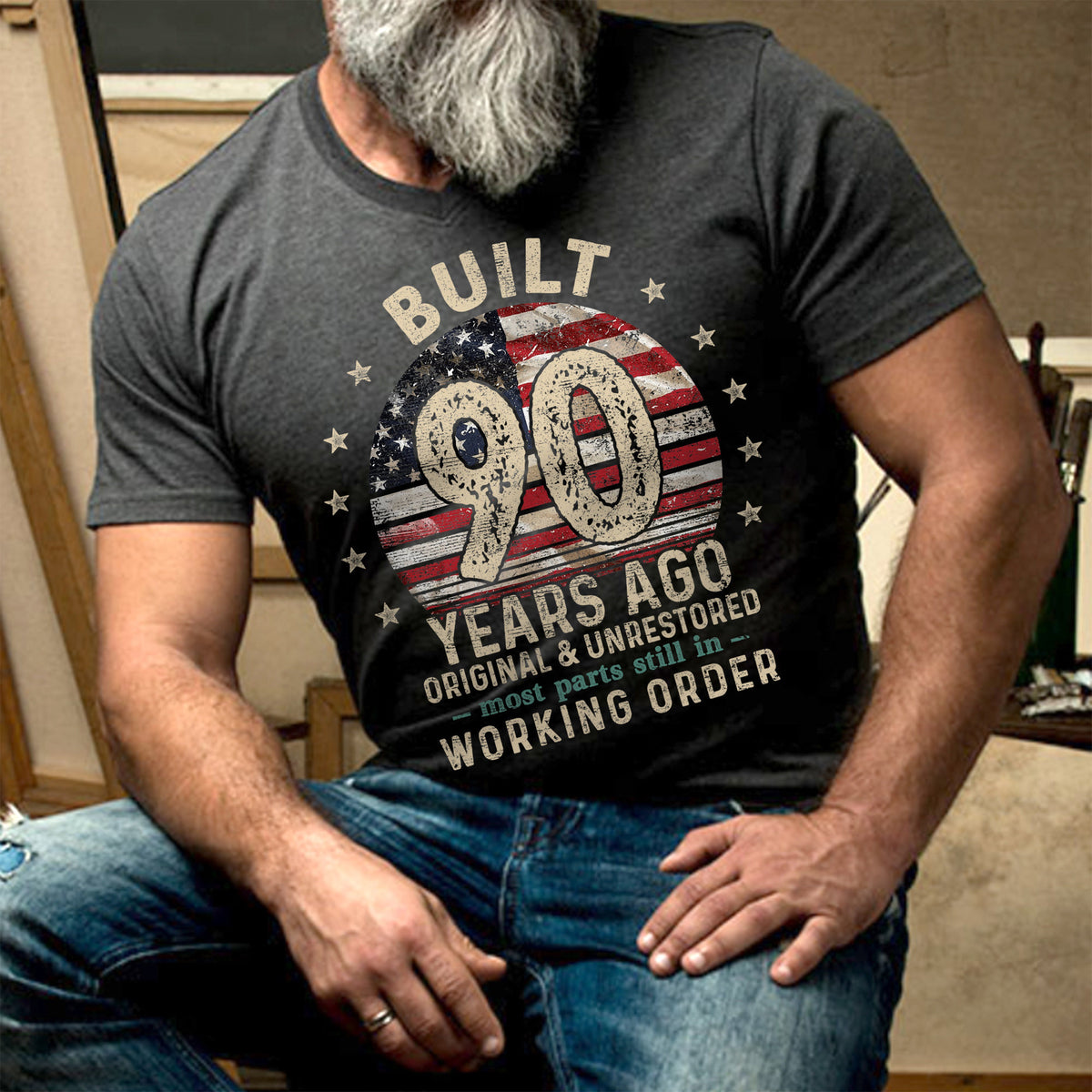 Built 90 Years Ago 90 Years Of Perfection 90th Birthday Shirt Gift For Family Friends 1716604835329.jpg