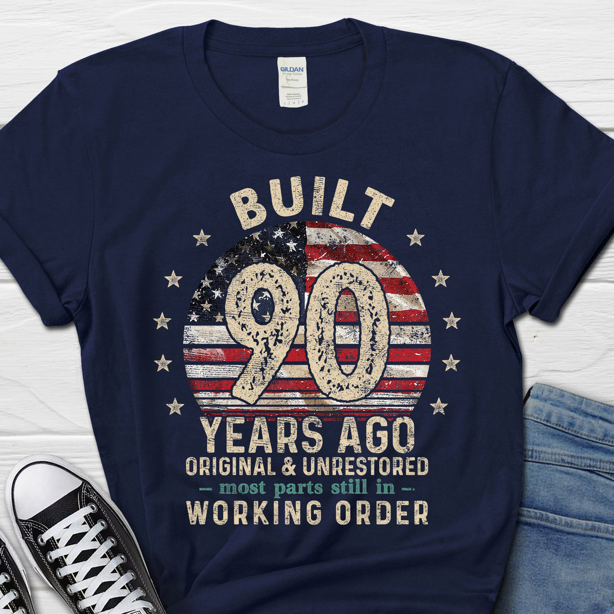 Built 90 Years Ago 90 Years Of Perfection 90th Birthday Shirt Gift For Family Friends 1716604835532.jpg