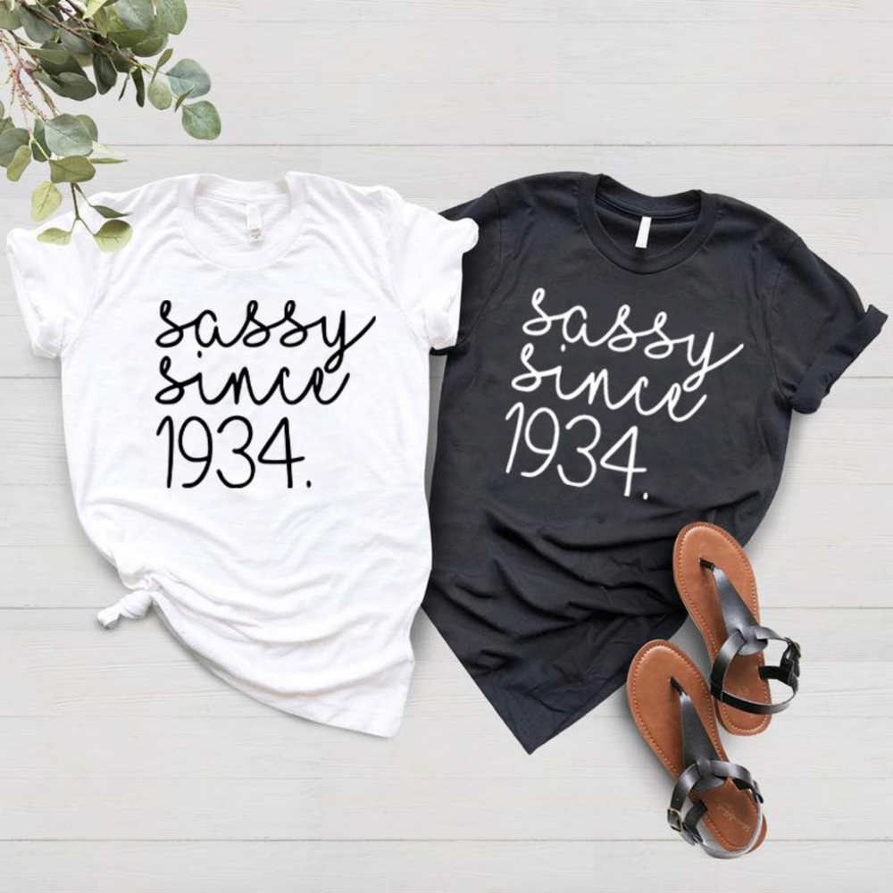 Sassy Since 1934 90 Years Of Perfection 90th Birthday Shirt Gift For Family Friends 1716608232412.png