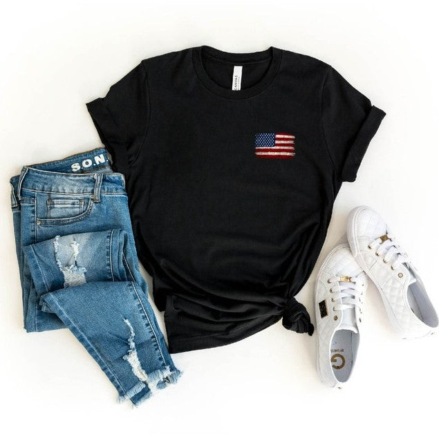 Pocket Size American Flag T Shirt 4th Of July Flag Shirt Patriotic Shirt Usa Flag Shirt Patriotic American Flag Tee Usa Flag Distressed 1716780801348.jpg