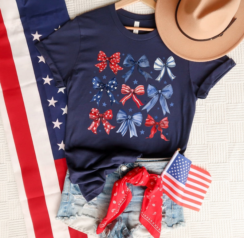 Usa Shirt Womens 4th Of July Shirt Red White And Blue Coquette Fourth Of July Shirt Usa Graphic Tee Trendy 4th Of July Patriotic Shirt 1716781567072.jpg