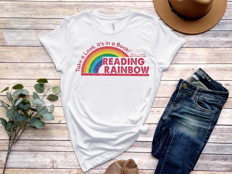 Reading Rainbow Shirt Retro Librarian Shirt Teacher Appreciation Shirt Retro Comfort Rainbow School Shirt Book Lover Gift Bookworm Tee 1716782634125.jpg
