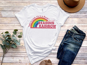 Reading Rainbow Shirt Retro Librarian Shirt Teacher Appreciation Shirt Retro Comfort Rainbow School Shirt Book Lover Gift Bookworm Tee 1716782634125.jpg