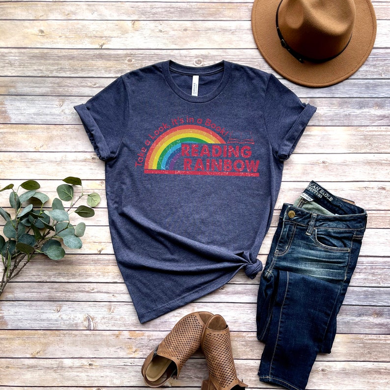 Reading Rainbow Shirt Retro Librarian Shirt Teacher Appreciation Shirt Retro Comfort Rainbow School Shirt Book Lover Gift Bookworm Tee 1716782634161.jpg