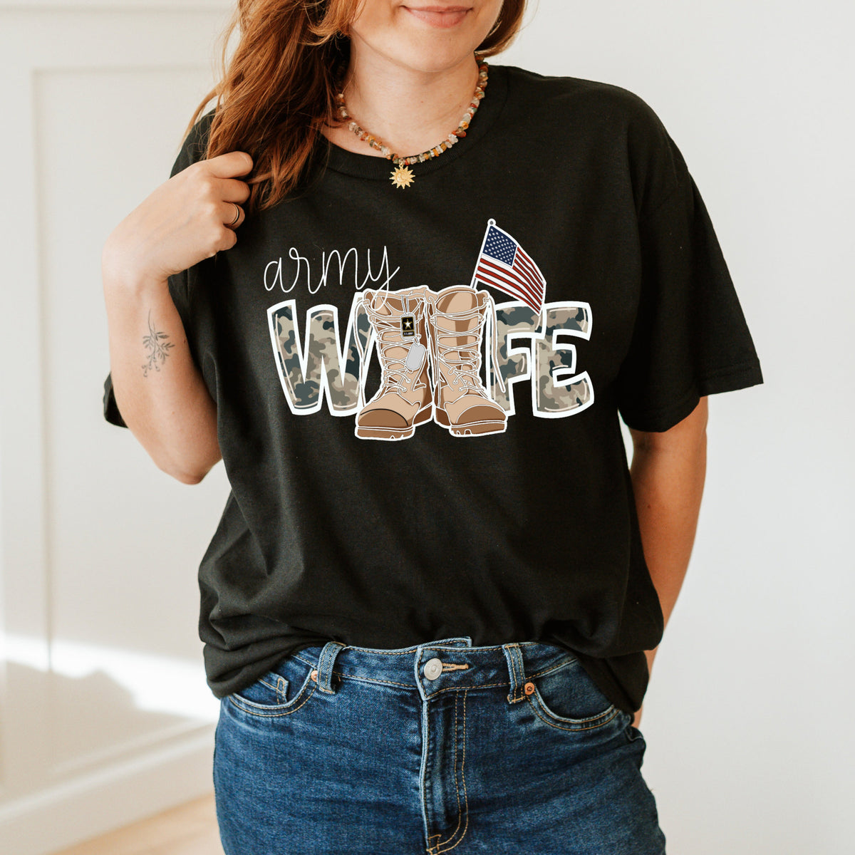 Army Wife Soldiers Wife Military Shirt Army Wife Shirt Gift For Wife 1716784194654.jpg