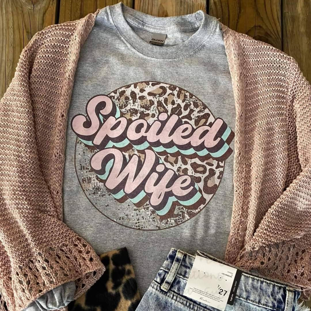 Leopard Spoiled Wife Funny Shirt For Wife Shirt For Wifey Gift For Wife 1716795519993.png