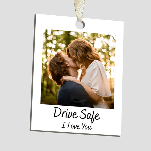 Personalised Photo Car Ornament Hanging Car Polaroid Any Image Driving Test Pass Gift Idea First Car Charm Gift (add-on)