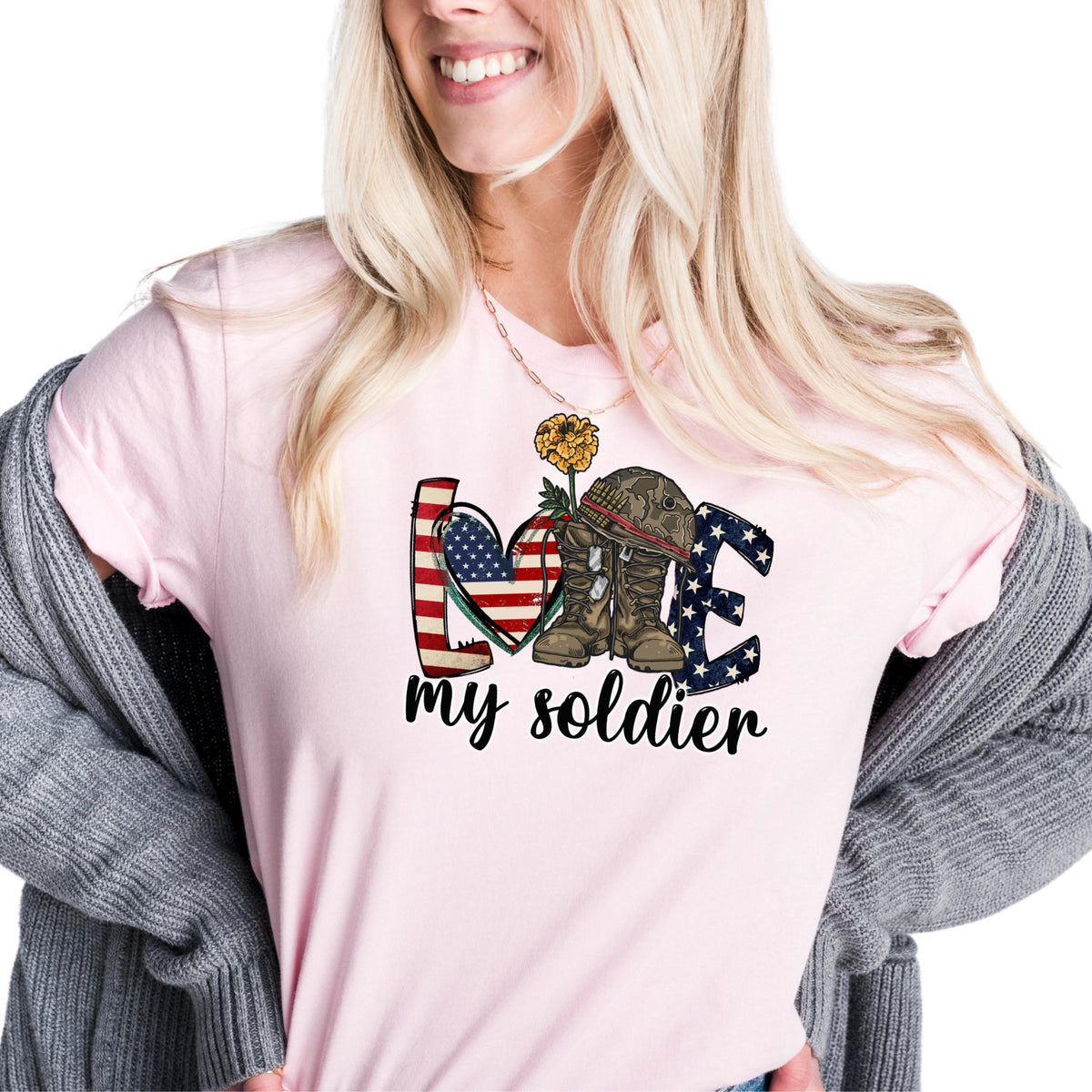 Love My Soldier Shirt Army Girlfriend Shirt Gift For Girlfriend 1716864619616.jpg