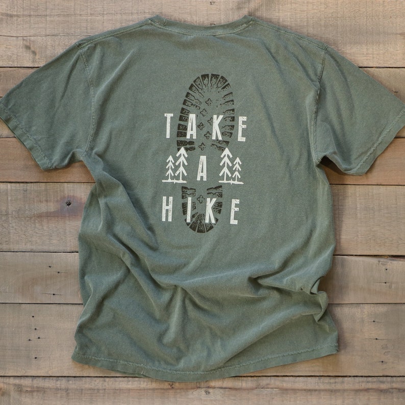 Take A Hike Shirt Graphic Tee Hiking Boot Tshirt Outdoor Adventure Trail Tree Unisex T Shirt With Saying Gift For Dad Hiking Lovers Fathers Day Gift 1716864859879.jpg