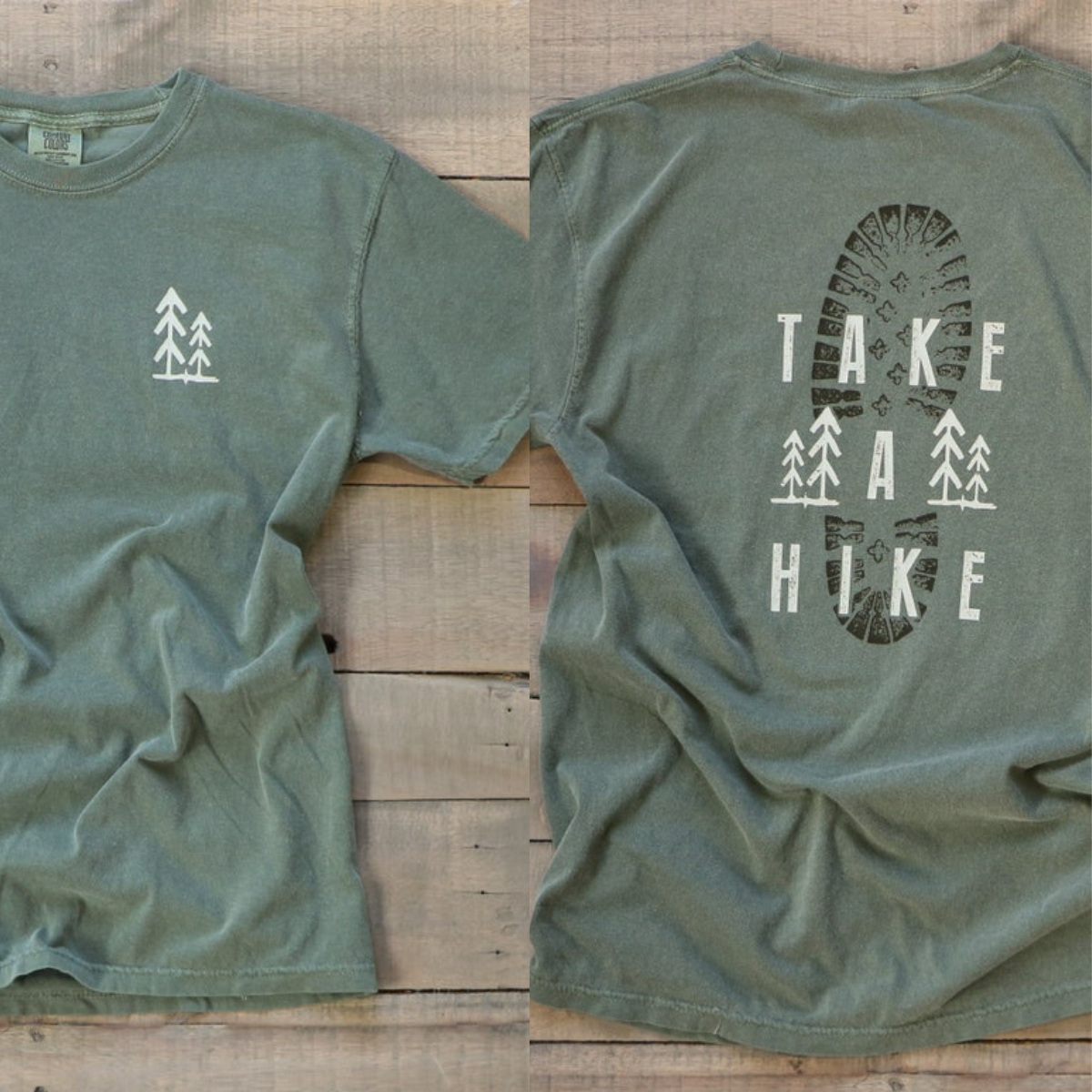 Take A Hike Shirt Graphic Tee Hiking Boot Tshirt Outdoor Adventure Trail Tree Unisex T Shirt With Saying Gift For Dad Hiking Lovers Fathers Day Gift 1716864860958.png
