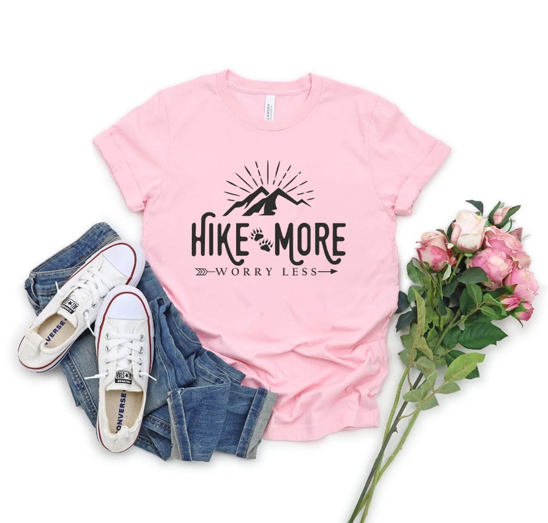 Hiking Shirt Hike More Worry Less Shirt Adventure Shirt Mountains Shirt Camping Shirt Vacation Shirt Gift For Hiker Travel Gift Shirt 1716870660450.jpg