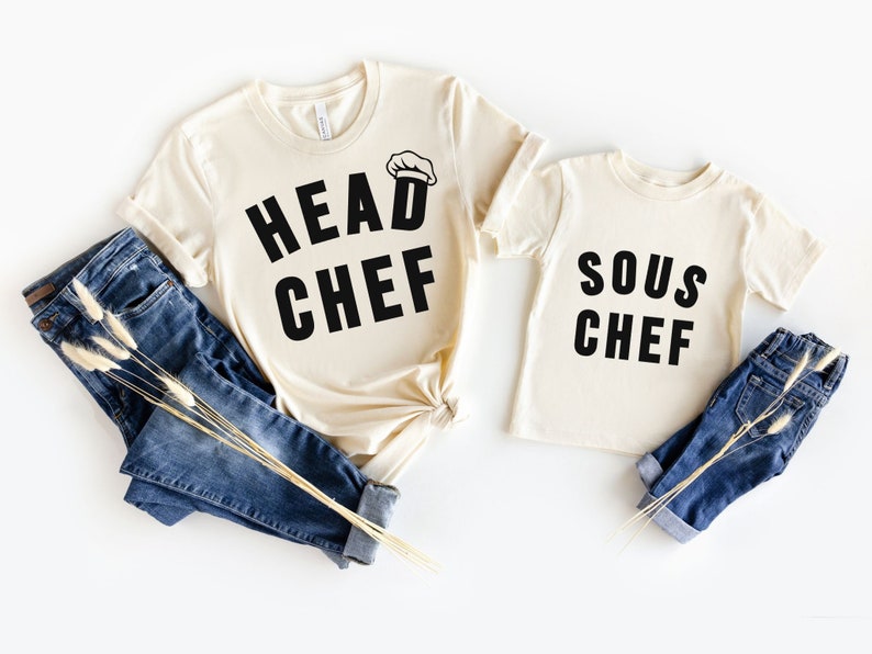 Head Chef Sous Chef Shirt Dad And Son Shirt Mommy And Me Shirt Dad Matching Shirts Matching Parent Child T Shirt Parent And Child Shirt 1716884024869.jpg