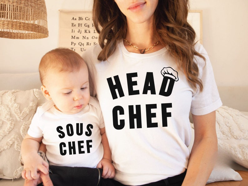 Head Chef Sous Chef Shirt Dad And Son Shirt Mommy And Me Shirt Dad Matching Shirts Matching Parent Child T Shirt Parent And Child Shirt 1716884025432.jpg