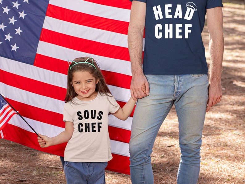 Head Chef Sous Chef Shirt Dad And Son Shirt Mommy And Me Shirt Dad Matching Shirts Matching Parent Child T Shirt Parent And Child Shirt 1716884025438.jpg