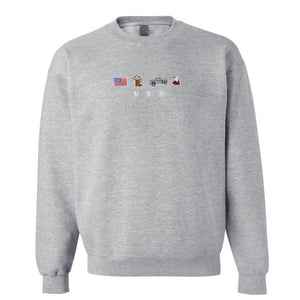 usa embroidery sweatshirt united states america crewneck flag cowboy boots cowboy hat cowgirl truck jeep eagle patriot july 4th 1716953870318.jpg