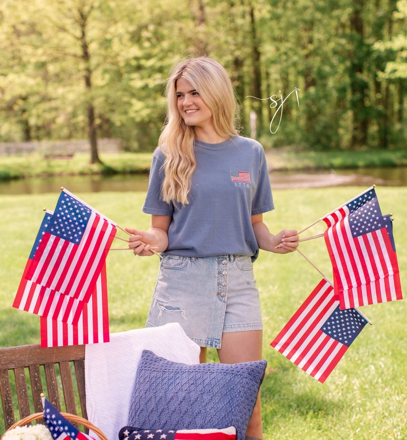 1776 Embroidered American Flag Tee Tank Long Sleeve Crewneck Sweatshirt  Patriotic Vintage Inspired 4th Of July Usa Shirt 1716954391399.jpg