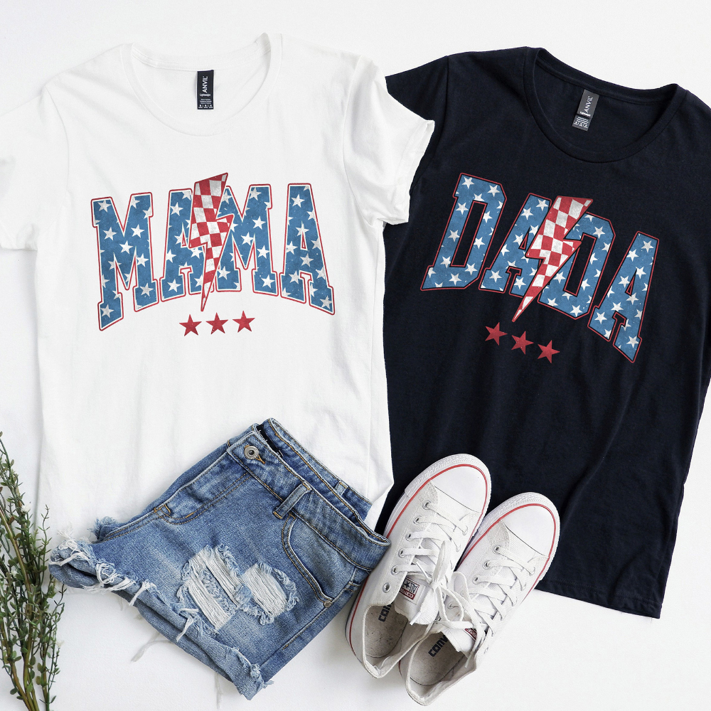 Mama Dada Mini 4th Of July Family Matching Shirt Family T Shirt Set Of 3 Gift For Family 1717054956667.png