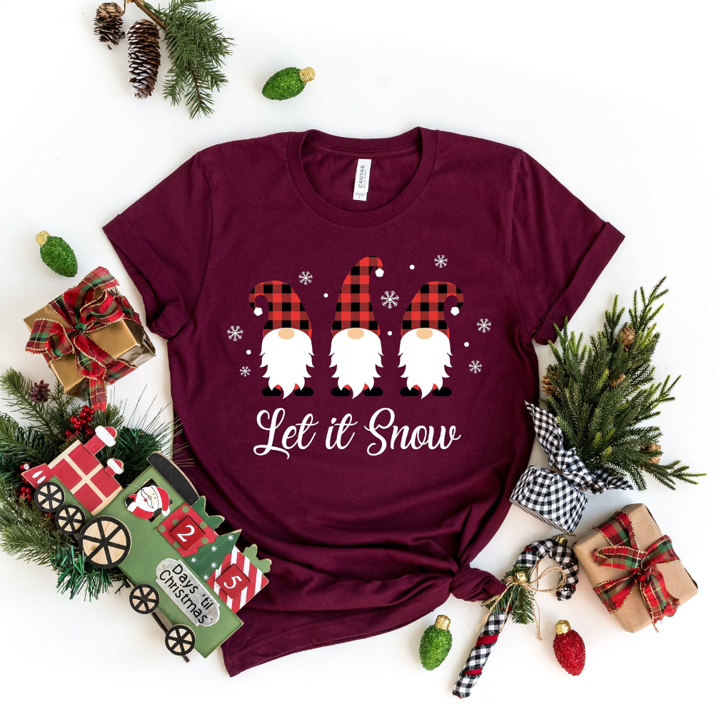 Let It Snow Christmas Gnomes Christmas Holiday Oufits Make Memory Family Christmas Gift 1717144183212.png