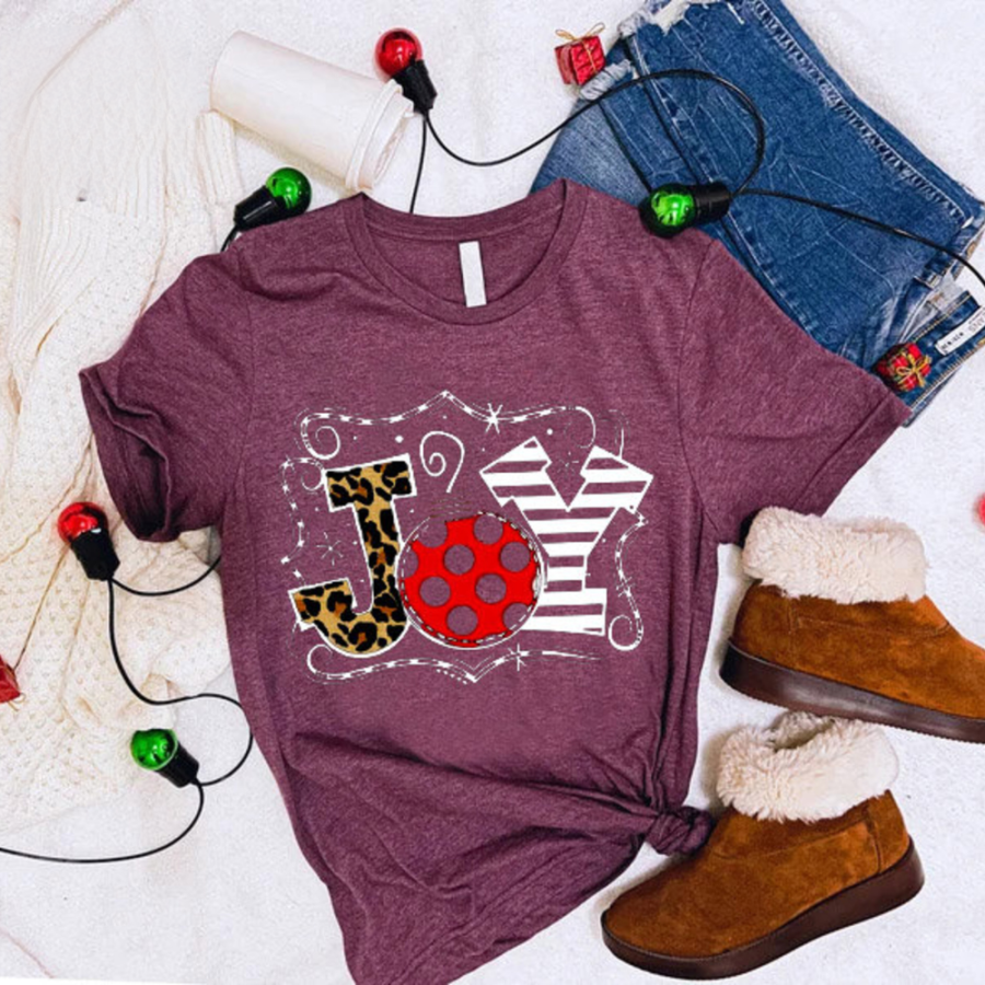 Joy Christmas Leopard  Buffalo Christmas Christmas Holiday Oufits Make Memory Family Christmas Gift 1717379934663.png