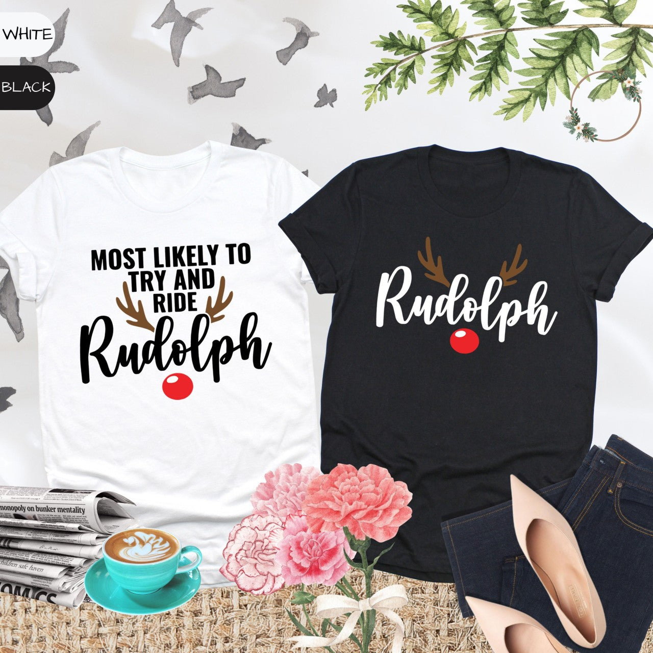 Most Likely To Try And Ride Rudolph Christmas Holiday Oufits Make Memory Family Christmas Gift 1717384919400.png