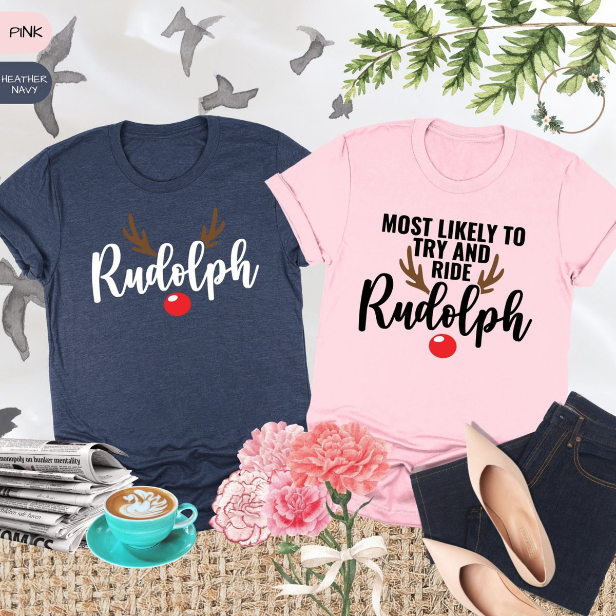 Most Likely To Try And Ride Rudolph Christmas Holiday Oufits Make Memory Family Christmas Gift 1717384919462.png