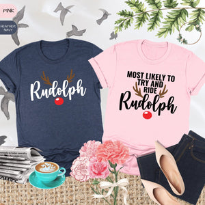 Most Likely To Try And Ride Rudolph Christmas Holiday Oufits Make Memory Family Christmas Gift 1717384919462.png