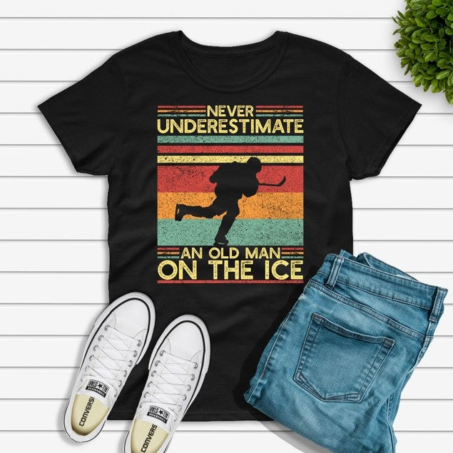 Hockey T Shirt For Men Ice Hockey Player Dad Fathers Day Gift Hockey Coach Shirt For Him Unisex Jersey Short Sleeve Tee 1717645569474.jpg