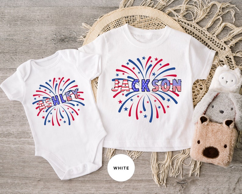 Custom 4th Of July Kids T Shirt Personalized Patriotic Gift Tshirt Fourth Of July Kids Tee Customized Baby Name Bodysuit Toddler T Shirt 1718159150134.jpg