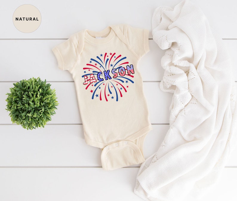 Custom 4th Of July Kids T Shirt Personalized Patriotic Gift Tshirt Fourth Of July Kids Tee Customized Baby Name Bodysuit Toddler T Shirt 1718159150147.jpg