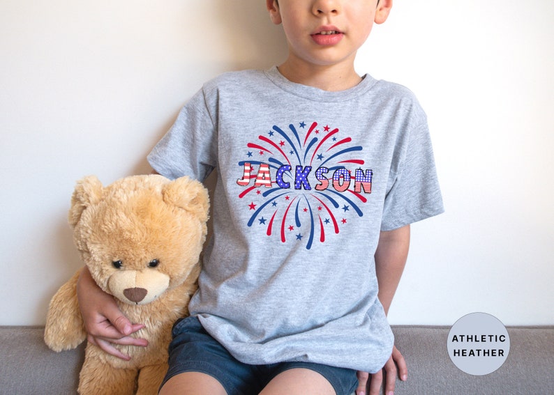 Custom 4th Of July Kids T Shirt Personalized Patriotic Gift Tshirt Fourth Of July Kids Tee Customized Baby Name Bodysuit Toddler T Shirt 1718159150157.jpg