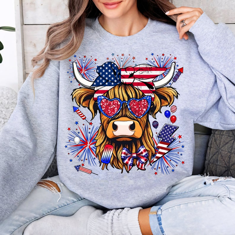 4th Of July Highland Cow Png Western Sublimation American Flag Png Patriotic Cow Png Usa Png Independence Day Heifer Png Freedom Png 1718159880204.jpg