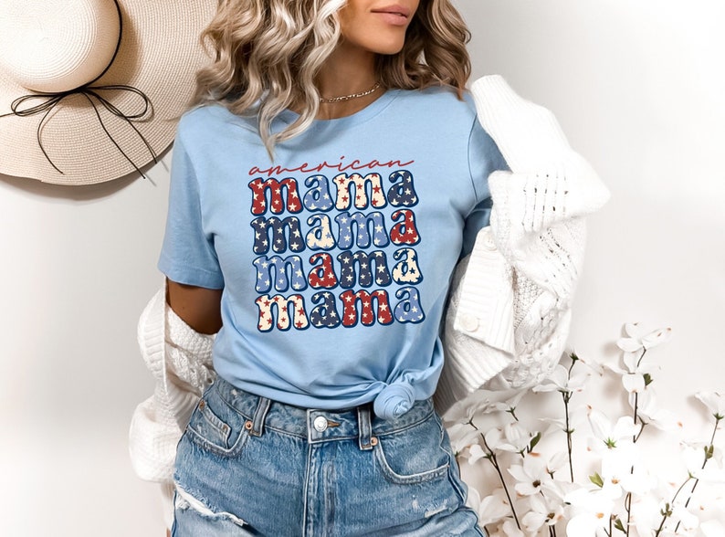 American Mama Shirtpatriotic Shirtsfamily 4th Of July Shirtmama Fourth Of July Shirtmatching Family Shirtamerican Mama Shirt 1718177591508.jpg