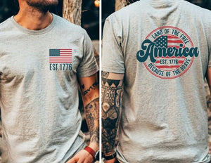 America Flag Shirt 4th Of July Shirt Retro Usa Graphic Tee Star American Graphic Tee Retro Usa Shirt Red White And Blue American Men 1718606438966.jpg