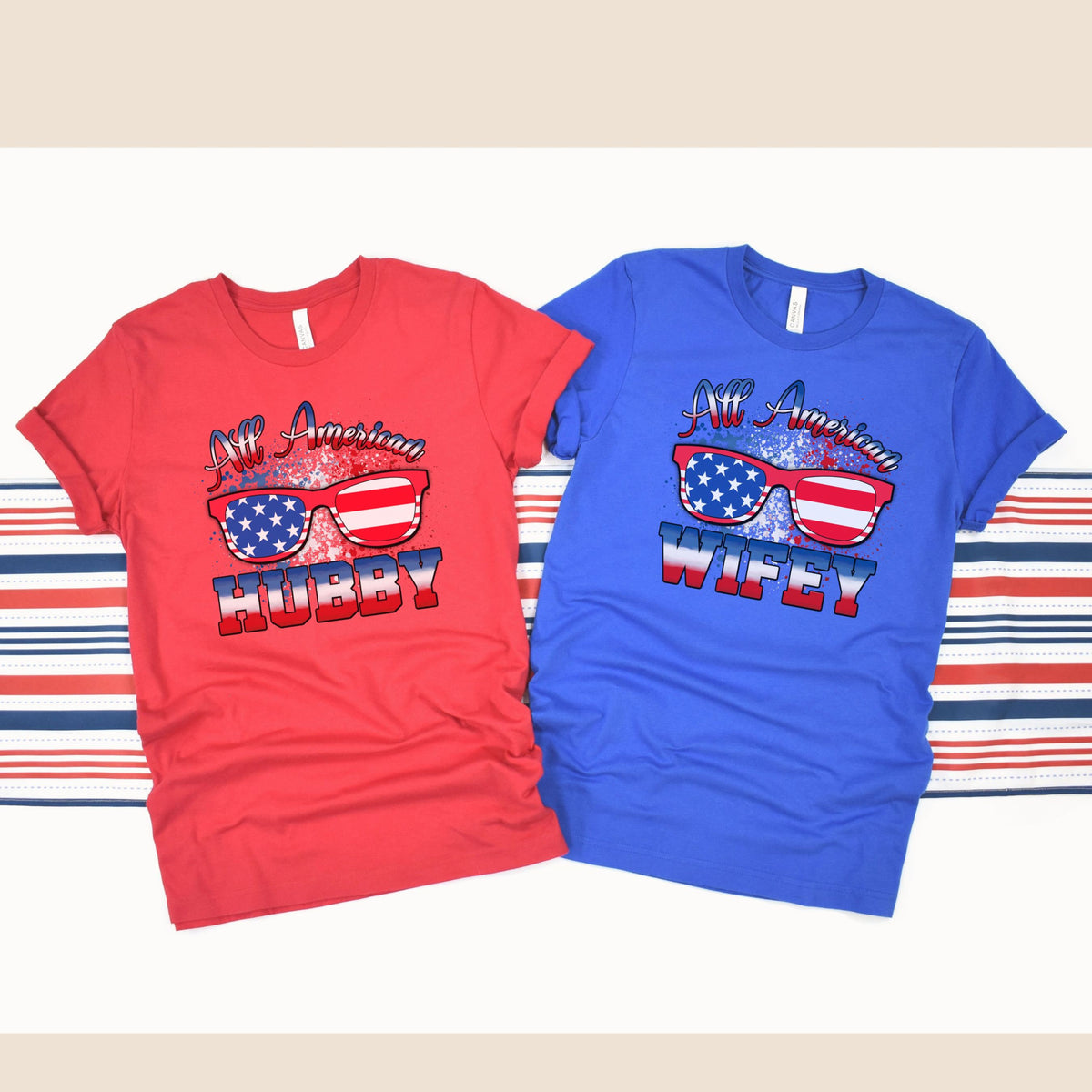 All American Hubby And Wifey Matching 4th Of July Shirt For Couple 4th Of July Shirt 1718685956475.jpg