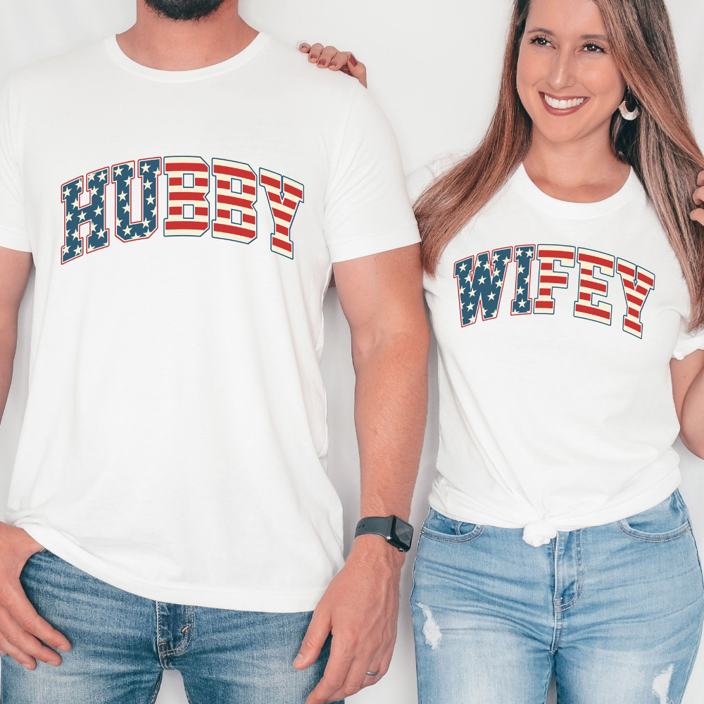 Couples 4th Of July Hubby And Wifey Matching 4th Of July Shirt For Couple 4th Of July Shirt 1718695665689.png