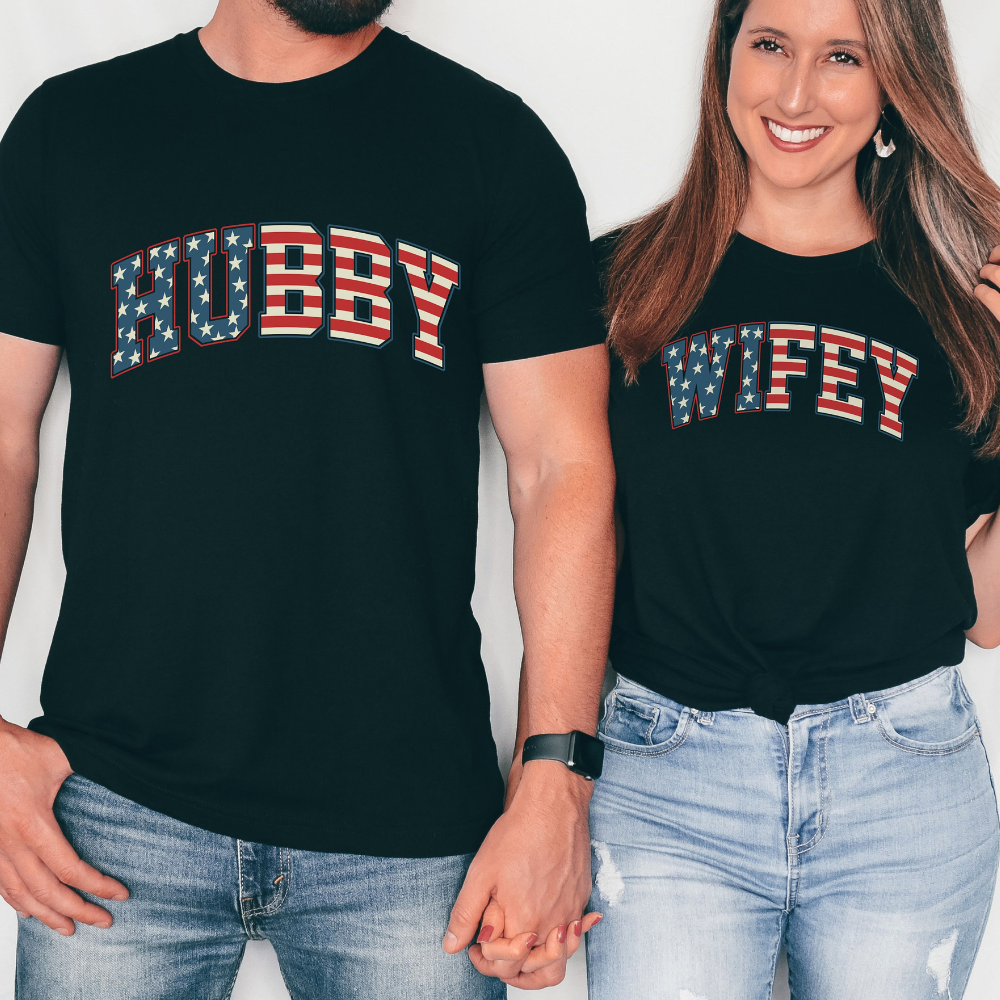 Couples 4th Of July Hubby And Wifey Matching 4th Of July Shirt For Couple 4th Of July Shirt 1718695665848.png