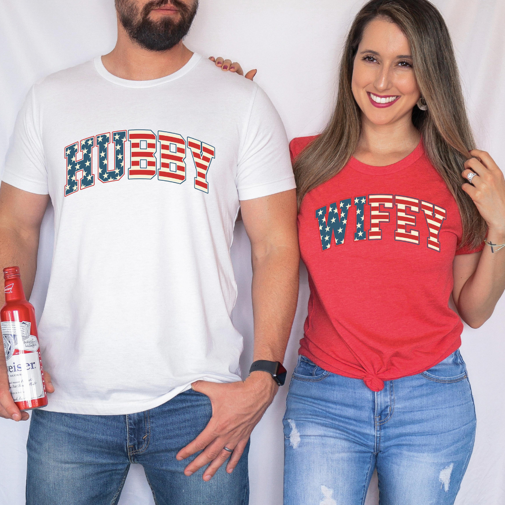Couples 4th Of July Hubby And Wifey Matching 4th Of July Shirt For Couple 4th Of July Shirt 1718695665999.png
