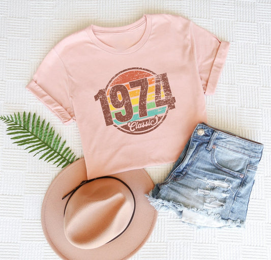 retro 1974 t shirt trendybirthday shirt 50th birthday gift for women men vintage 1974 shirt1974 classic tee 50th birthday party tshirts 1718856627840.jpg