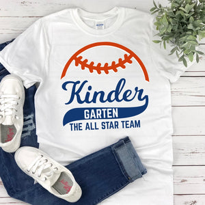 Kindergarten Teacher Shirt Back To School Shirt K5 Teacher Shirt Teacher Shirts Kindergarten Team Tees  Custom Baseball School Shirt 1718857847293.jpg
