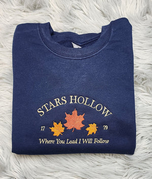Embroidered Stars Hollow Crewneck   Where You Lead I Will Follow Unisex T Shirt   Sweatshirt Or Hooded Sweatshirt 1721619095194.jpg
