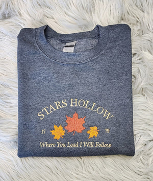 Embroidered Stars Hollow Crewneck   Where You Lead I Will Follow Unisex T Shirt   Sweatshirt Or Hooded Sweatshirt 1721619095780.jpg