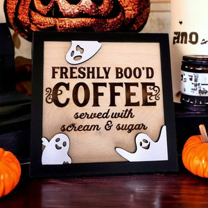 Freshly Boo D Coffee Sign Funny Halloween Sign Coffee Sign Halloween Sign Coffee Sign Halloween Kitchen Sign 1722322814718.jpg