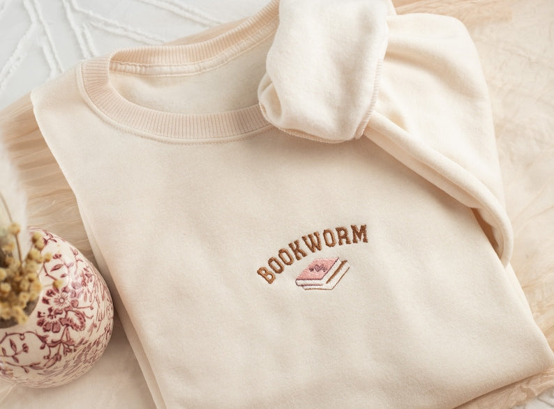 embroidered bookworm sweatshirt embroidered book lover sweatshirt sweatshirts for book club book gifts book club gift book sweatshirt 1722826117895.jpg