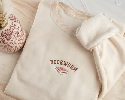 embroidered bookworm sweatshirt embroidered book lover sweatshirt sweatshirts for book club book gifts book club gift book sweatshirt 1722826117919.jpg