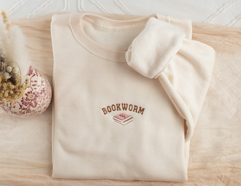 embroidered bookworm sweatshirt embroidered book lover sweatshirt sweatshirts for book club book gifts book club gift book sweatshirt 1722826117931.jpg