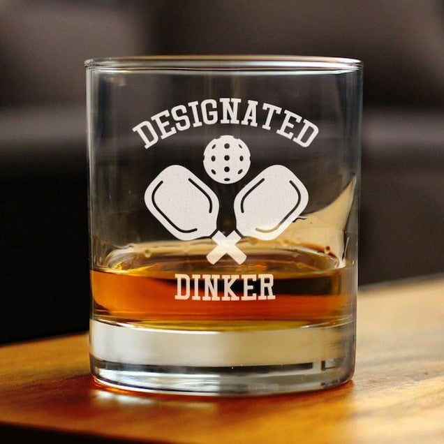 designated dinker   whiskey rocks glass   funny unique pickleball themed gifts for dinkers and bangers 1723521148486.jpg