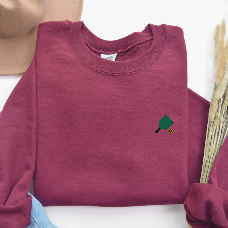 embroidered pickleball sweatshirt gift pickleball lover cute unisex crewneck embroidery long sleeve pullover sweater   multiple colors 1723521408360.jpg