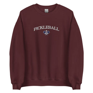 pickleball sweatshirt embroidered pickleballer gift pickle ball lover custom pickleball team crewneck matching club sweatshirts 1723535300138.jpg