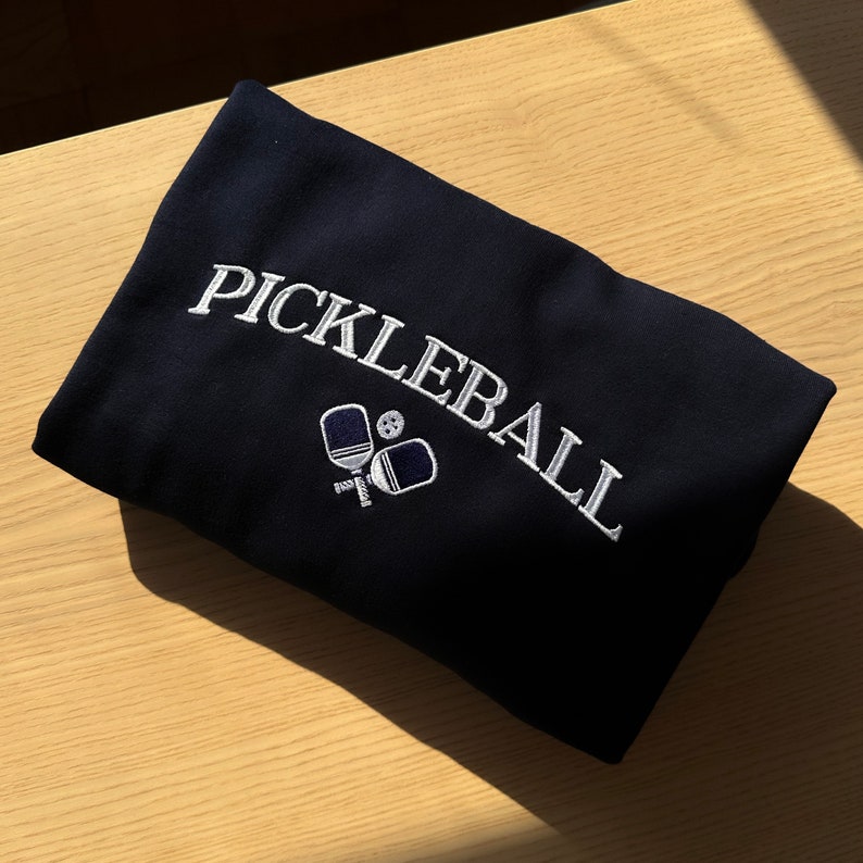 pickleball sweatshirt embroidered pickleballer gift pickle ball lover custom pickleball team crewneck matching club sweatshirts 1723535300142.jpg